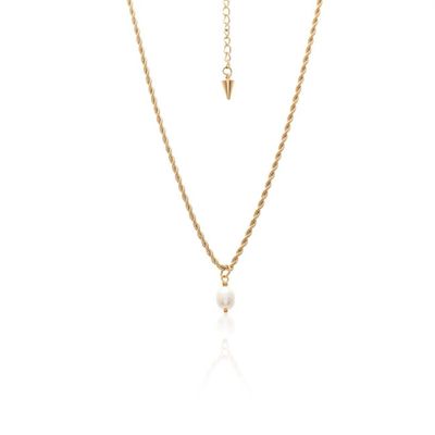 Silk &amp; Steel Tresor Necklace Gold Plated