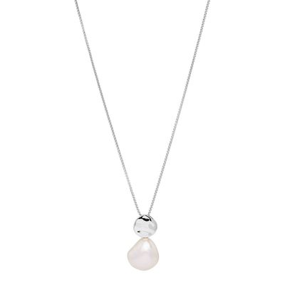 Najo Renaissance Pearl Necklace Silver