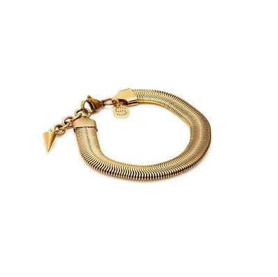 Silk &amp; Steel Sundowner Bracelet Gold Plated