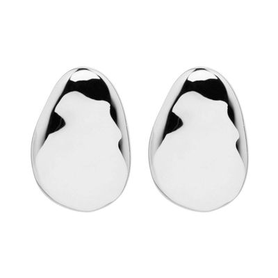 Najo Pebblestone Stud Earrings Silver