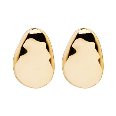 Najo Pebblestone Stud Earrings Gold Plated