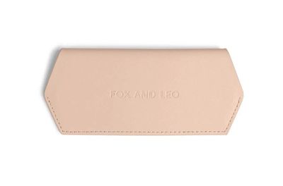 Fox and Leo Sunglass Case Blush