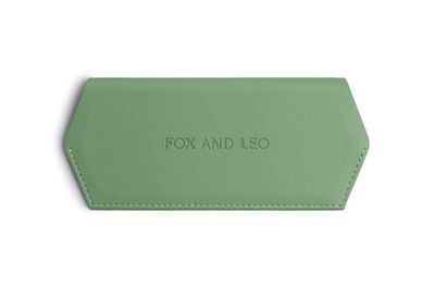 Fox and Leo Sunglass Case Sage