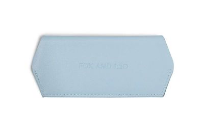 Fox and Leo Sunglass Case Sky Blue