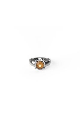 Stolen Girlfriends Club Baby Claw Ring Orange Citrine