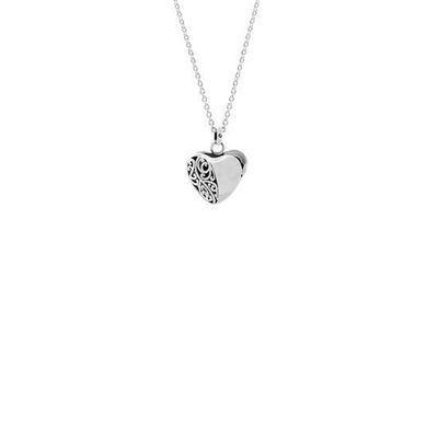 Evolve Koru Heart Locket Necklace