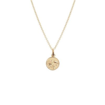 Evolve Kiwi Coin Necklace Gold Plated