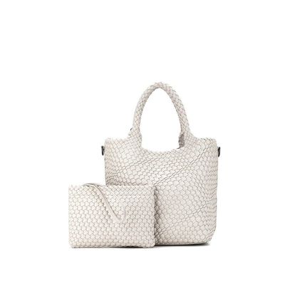 Black Caviar Amali Cream 2 Piece Handbag Set