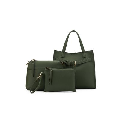 Black Caviar Kellye Handbag Dark Olive