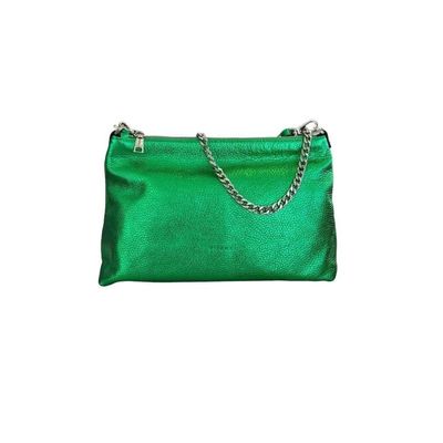 Ripani Green Metallic Crossbody Bag