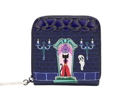SALE - (Was $105) Vendula Cat Dracula&#039;s Haunted House Square Wallet