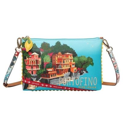 SALE - (Was $159) Vendula Viva Italia Postcard Pouch Bag