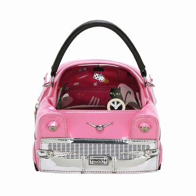 SALE - (Was $299) Vendula Kitty&#039;s Drive In Movie Catablanca Cattilac Top-Handle Bag