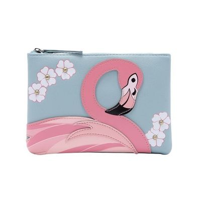 SALE - (Was $69) Vendula Animal Park Flamingo Zipper Coin Purse