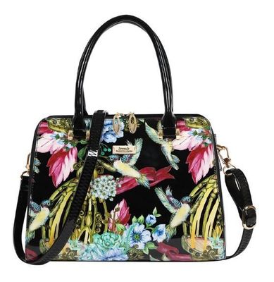 Serenade Aviary Grip Handle Leather Bag