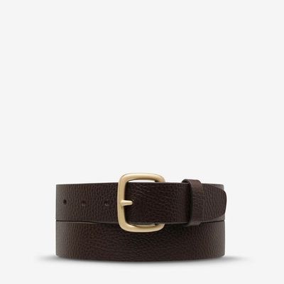 Status Anxiety Ease Up Belt Choc/Gold