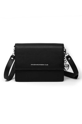 Stolen Girlfriends Club Big Trouble Bag Black &amp; Silver