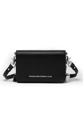 Stolen Girlfriends Club Little Trouble Bag Black &amp; Silver