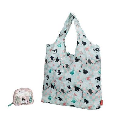 Vendula Bubble Cats Laundromat Folding Shopper &amp; Purse