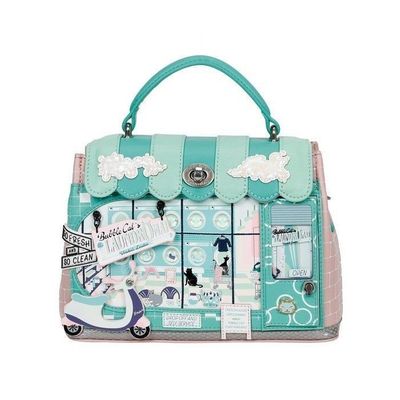 Vendula Bubble Cats Laundromat Mini Grace Bag
