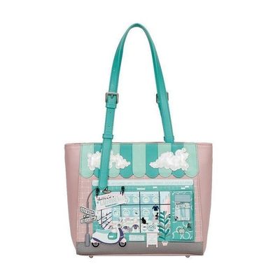Vendula Bubble Cats Laundromat Shopper Bag