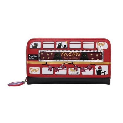 Vendula London Cats and Corgis Large Zip Around Wallet