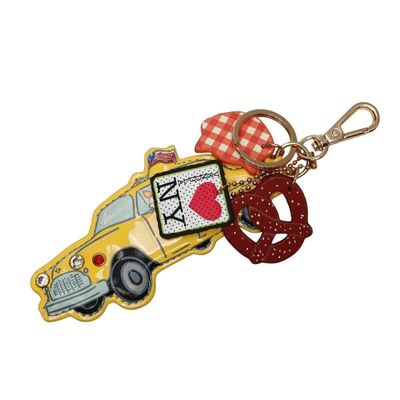 Vendula New York City Cats &amp; Corgis Taxi Key Charm