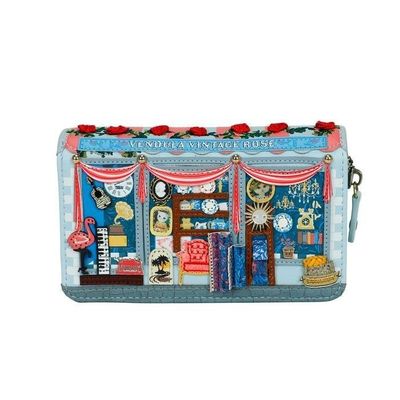 Vendula Vintage Rose Medium Ziparound Wallet