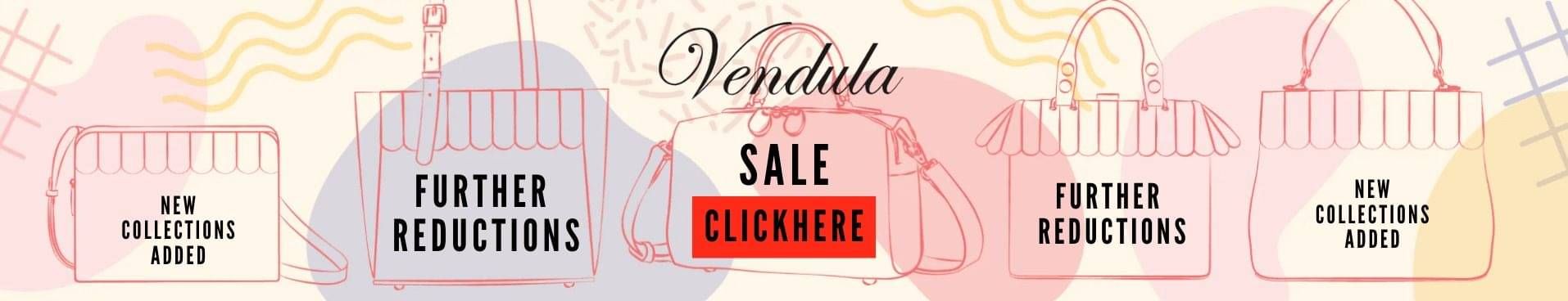Vendula sale handbags and bags. Further reductions and clearance Vendula pieces.