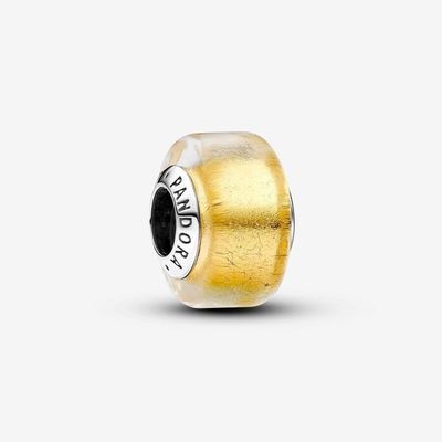 Pandora Golden Mini Murano Glass Charm