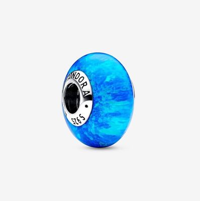 Pandora Deep Blue Lab-Created Opal Charm