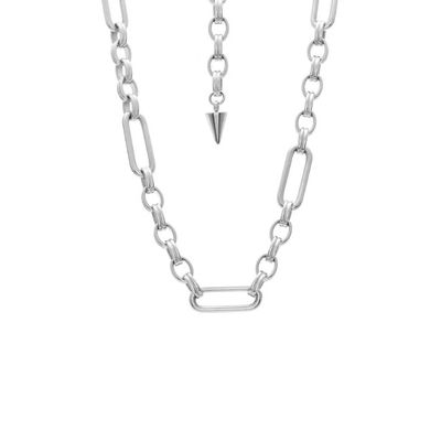Silk &amp; Steel Luxe Necklace Stainless Steel