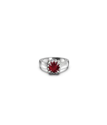 Stolen Girlfriends Club Baby Claw Ring Garnet