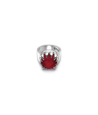 Stolen Girlfriends Club Claw Ring Garnet