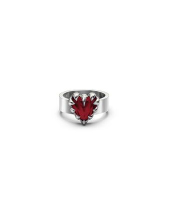 Stolen Girlfriends Club Love Claw Ring Garnet
