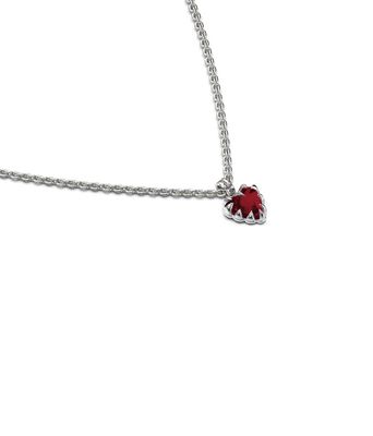 Stolen Girlfriends Club Mini Love Claw Necklace Garnet