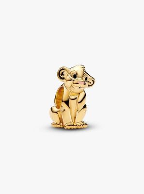 Pandora Disney The Lion King Simba Charm Sterling Silver &amp; 14k Gold Plated