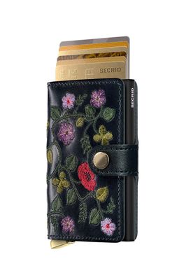 Secrid - RFID Miniwallet Premium Stitch Floral Black