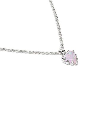 Stolen Girlfriends Club Mini Love Claw Necklace Pink Bello Opal