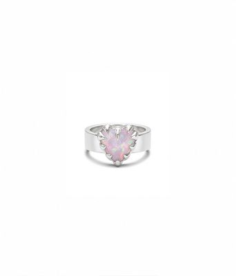 Stolen Girlfriends Club Love Claw Ring Pink Bello Opal