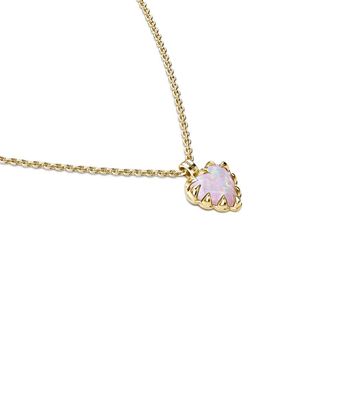 Stolen Girlfriends Club Love Claw Necklace Pink Bello Opal Gold Plated