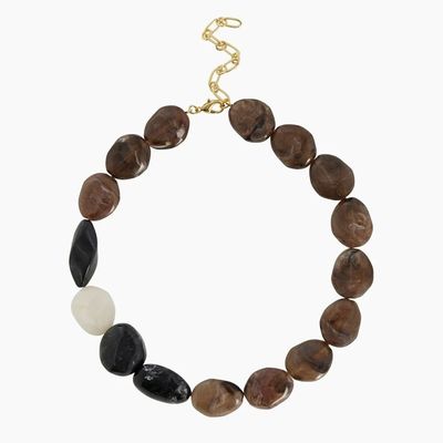 Zahar Maisie Beaded Necklace Gold Plated