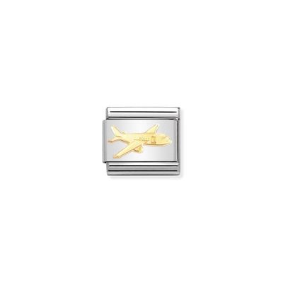 Nomination Aeroplane in 18K Gold