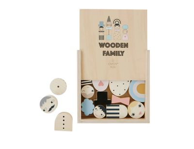 Wooden Family Bricks