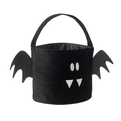 Bat Trick Or Treat Bag BLACK