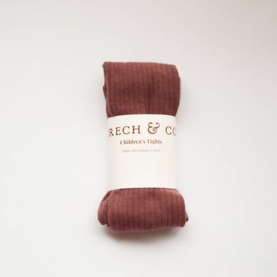 Organic Cotton Tights - Burlwood Size 98/104 - 1-2y