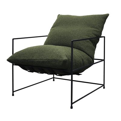 Club Armchair- Boucle Green