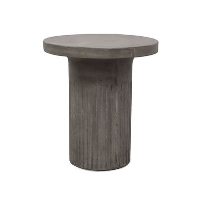 Roma Concrete Side Table - Grey