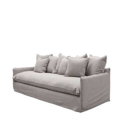 Bahama Slipcover couch- 3 seater- Greywash