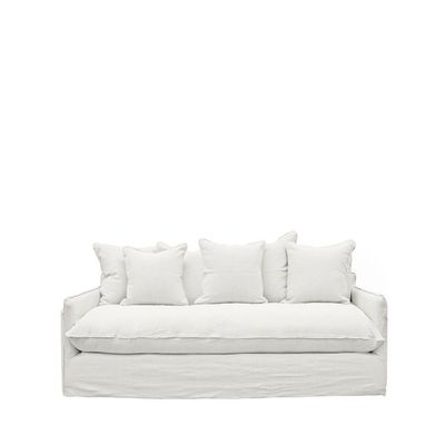 Bahama Slipcover couch- 2 seater- White